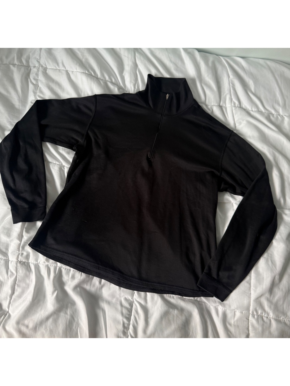 Patagonia black quarter zip long sleeve shirt medium
